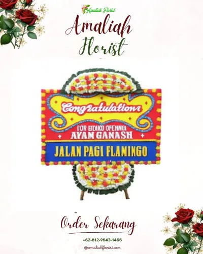 Bunga Papan Congratulation di Gegerbitung